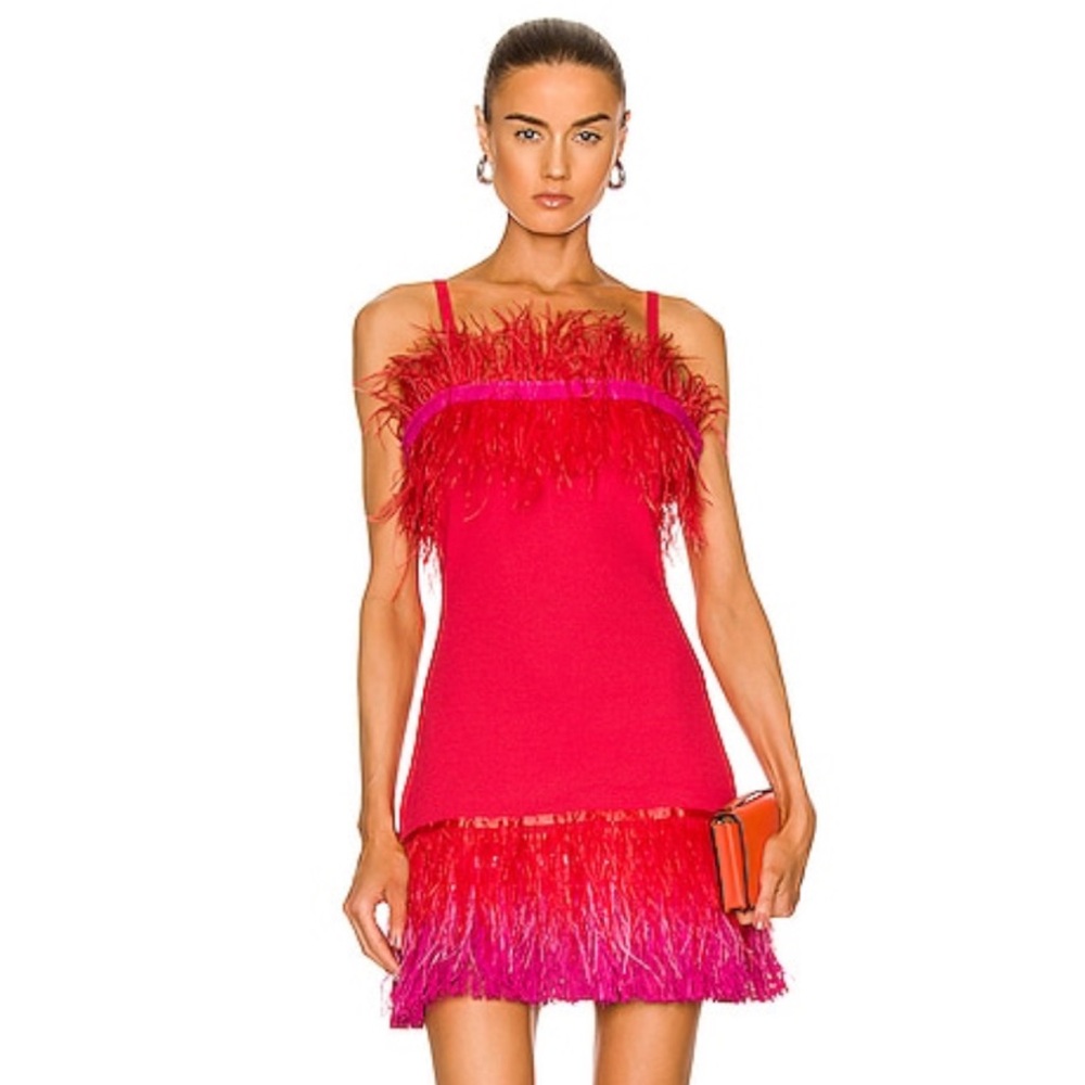STAUD Etta dress in blood orange!